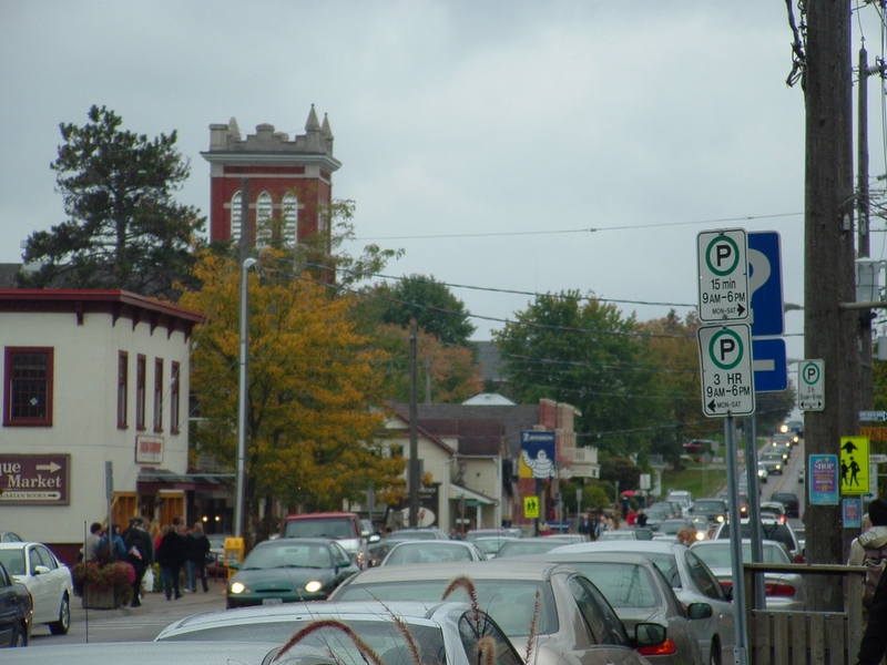 A view of downtown St. Jacobs.