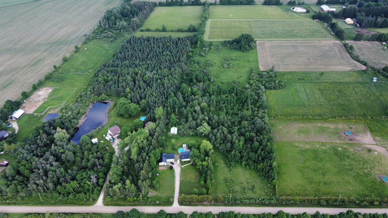 Aerial view of my parent's house.