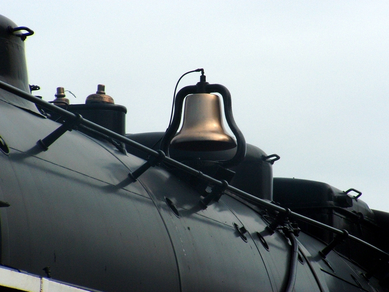 The bell of a steam locomotive - 6213