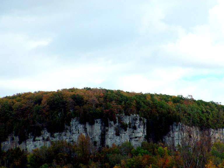 Canadian Shield cliffs in Milton, ON