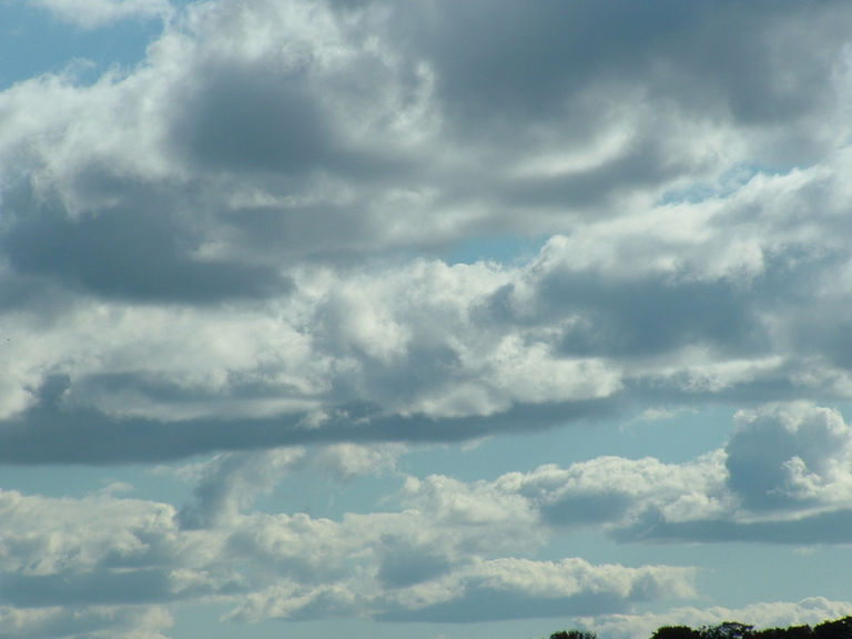 Bad photo of clouds | Water particles, held generally together in such a fashion as to make beautiful white fluffiness