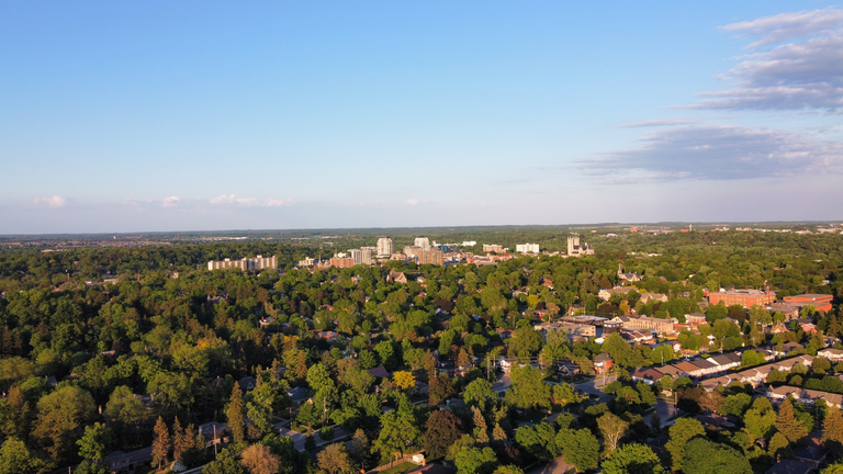 Downtown Guelph aerial