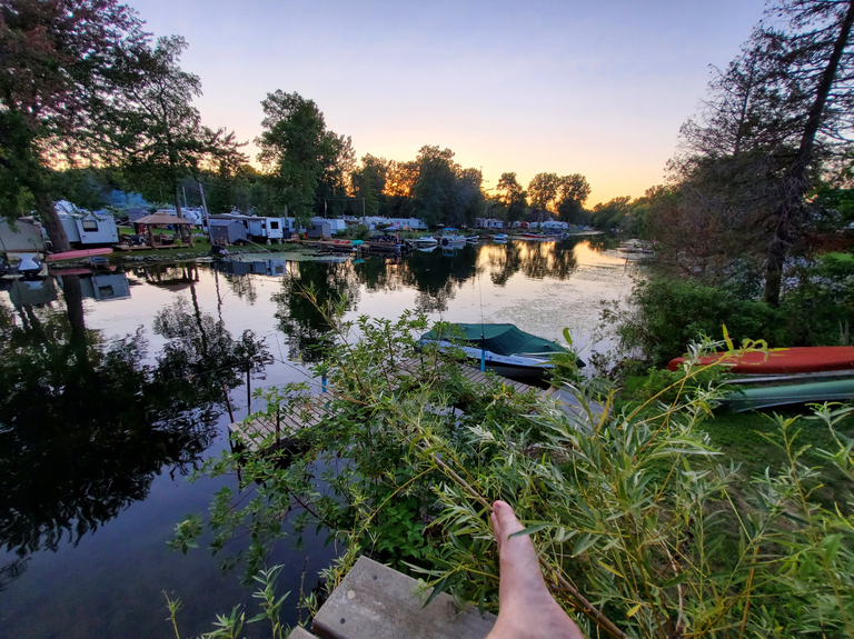 a view of outlet river