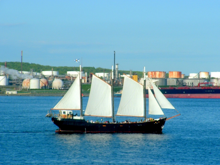 A beautiful boat off Pier 21 in Halifax.