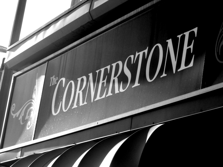 The Cornerstone - sign