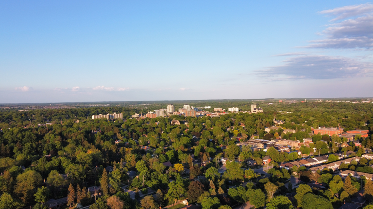 Downtown Guelph aerial